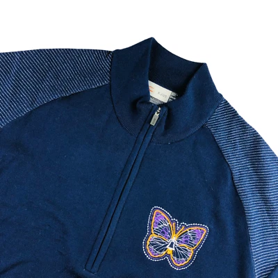 NEW KJUS Men’s Klum 1/2 Zip Free Lite Pullover Jacket Navy Blue • Size 54 XL - Image 1 of 4