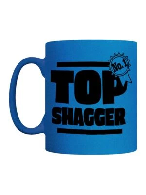 GRINDSTORE No 1 Top Shagger Blue Neon Mug