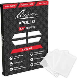 Quiver Time 200 Apollo Standard Clear Card Sleeves Fits Magic: the Gathering Car - Picture 1 of 12