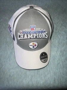 Steelers NFL Official Super Bowl 40 Hat Ball Cap Trucker New One Size Reebok - Picture 1 of 10