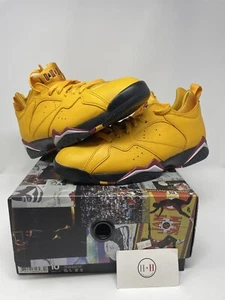 Air Jordan 7 Retro Low NRG Taxi Size 10 AR4422-701 Authentic Rare Vintage Yellow - Picture 1 of 11