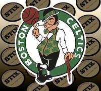 Boston Celtics Logo NBA Color Die Cut Vinyl Sticker Car Window Hood Bumper Decal