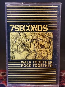 7 SECONDS Cassette Tape Walk Rock Together Very Rare HtF BYO 010 - Picture 1 of 6