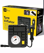 AA 12V Car Tyre Air Compressor Inflator LED Pump Pressure Gauge Cigarette Socket