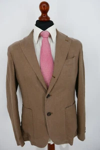 Manuel Ritz Sakko Gr.50 100% Leinen Bronze Braun White Label Top Zustand - Bild 1 von 11