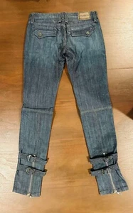 RARE NEW VTG - Vintage Frankie B. Zippered Leg Jeans SIZE 4 NWT $229 - Picture 1 of 8