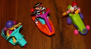 seltenes McDonalds Happy Meal Spielzeug Vintage 1994 Rev-Up Fahrzeuge Figuren 3er Set - Bild 1 von 4