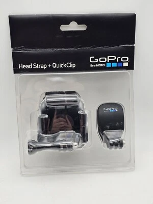 GoPro Head Strap and Quick Clip Black Adjustable OEM Genuine New Sealed - Image 1 of 2