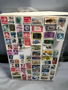 Random Stamp Collection USA 1960 - 1970's used 4cents, 5cents, 6cents, 8cents - Picture 1 of 6