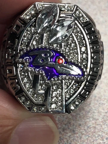 2012 JOE FLACCO COMMEMORATIVE CHAMPIONSHIP RING RAVENS SIZE 11 Cover