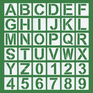 8 Inch Letter Stencils Number Stencils, Alphabet Templates Numbers Stencil 36pcs - Picture 1 of 5