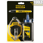 Stanley STA047681 FatMax Blue Chalk Line 30m Set Kit With Marker Pen 0-47-681