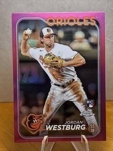 Jordan Westburg 2024 Topps Chrome Pink Refractor #277 Rookie Card RC Orioles ⚾️ - Picture 1 of 11