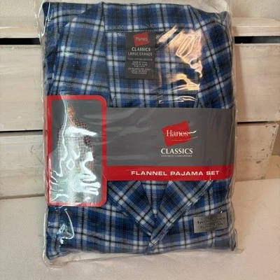 NUEVO HANES Pijama GRANDE para Hombre Azul Búfalo Franela a Cuadros Prendas para Dormir Sears Foto 1 de 4