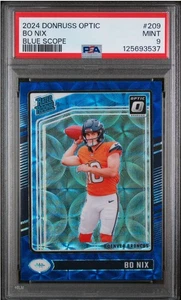 2024 PANINI DONRUSS OPTIC #209 BO NIX BLUE SCOPE PSA 9 🔥 - Picture 1 of 2