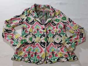Aldo Martins Anthropology 3 Button Cardigan Pullover Floral M Aldomartins Bambus - Bild 1 von 7