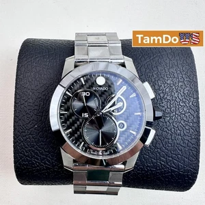 Movado $2495 Vizio Chronograph Herrenuhr, 45mm Carbon Fiber Dial - Bild 1 von 11