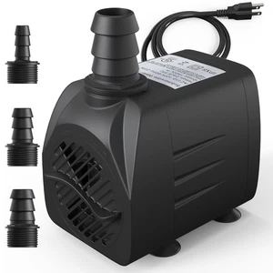 Bomba de agua sumergible 400GPH (1500L/H, 25W), bomba de fuente exterior duradera para... - Imagen 1 de 9