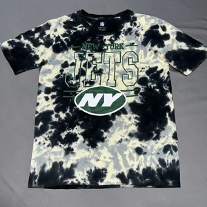 NFL New York Jets Short Sleeve Shirt Youth M Green Tie-Dye Logo -4757 - Picture 1 of 14