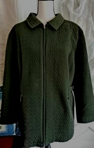 Gallery Jacke Damen Steppmantel Jacke Größe 1X dunkelgrün - Bild 1 von 4