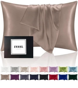 Funda de almohada de seda morera para la salud del cabello y la piel, funda de almohada de seda natural con... - Imagen 1 de 7