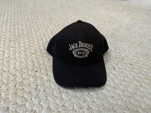 Gorra de béisbol Jack Daniels -RYE Whiskey Bold Logo negra talla única ala curva -NUEVA - Imagen 1 de 4