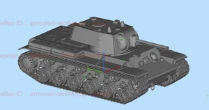 3D Printed 1/72 S Series KV-1 heavy tank series KV-1 1940 type tank Unpainted - Picture 1 of 3