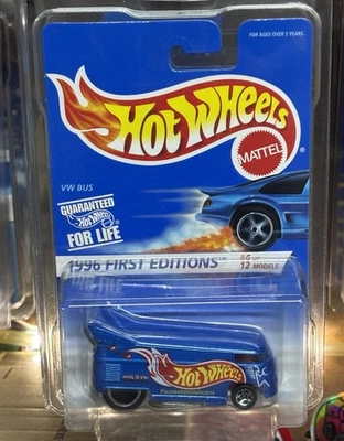 Hot Wheels Cars 1996 First Editions VW Drag Bus 6/12 #372 FAHRVERGNÜGEN - Image 1 of 4