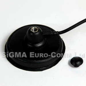 Supporto Magnetico Pigmy Piccolo 90 MM 3/8 Attacco Pad In Gomma Per CB E HAM - Zdjęcie 1 z 1