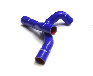 MANGUERAS SUPERIOR E INFERIOR RADIADOR DE SILICONA AZUL MOTORSPORT BMW E46 M3 Y3228 - Imagen 1 de 2