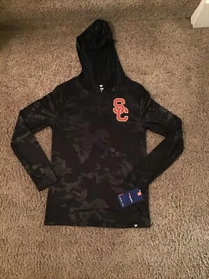 Fanatics USC Trojans Black Basketball Hoodie Shooting Sweatshirt Size S Boys XL - Image 1 of 2
