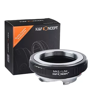 K&F Concept Lens mount adapter for M42 mount lens to Leica M camera M-P M240 M10 - Picture 1 of 8