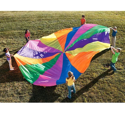 8 Asas 2m Niños Jugar Arco Iris Paracaídas Multicolor Nylon Exterior Divertido Juego Herramienta Foto 1 de 4