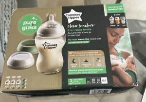 tommee tippee closer to nature  3 in 1 glass bottle