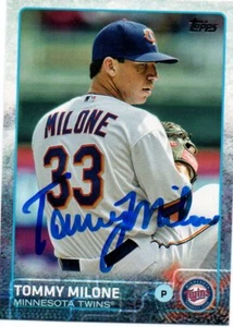 Tommy Milone Minnesota Twins 2015 Topps Update Signed Card - Picture 1 of 1