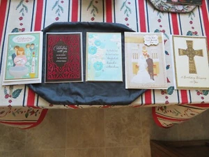 Lot of 5 2016 PRISTINE Christian/Catholic Hallmark Cards w/ Envelopes - Elegant! - Bild 1 von 16