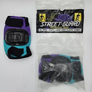 NOS 80s Vintage Knee & Elbow Pads Combo Set, Youth Large, Skate / Skateboard - Bild 1 von 5