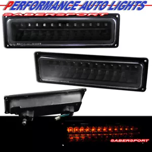 Set of Pair Black LED Signal Lights for 1988-1999 GMC Chevy C/K Full Size - Picture 1 of 1
