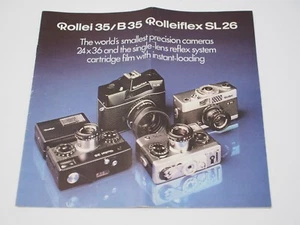 Rollei 35/ B35/ SL26 Camera Sales Brochure - Picture 1 of 3