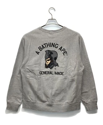 A Bathing Ape Bape General Made Men's Sweatshirt size M Gray Cotton From Japan - Image 1 of 4