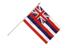 USA Hawaii Stockflagge Flaggen Fahnen Stockfahne 30x45cm - Bild 1 von 1