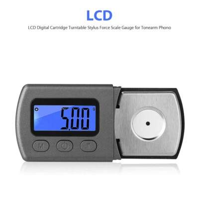 LCD Backlight Turntable Stylus Force Scale Gauge for Tonearm Phono Cartridge - Image 1 of 4