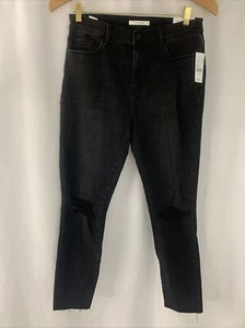 New Pacsun Jeans High Rise Jegging Size 29 Black Distressed $54.95 - Picture 1 of 7