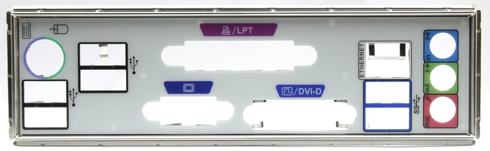 Intel Desktop Board DQ77CP Blende - Slotblech - IO Shield   #313598 - Bild 1 von 1