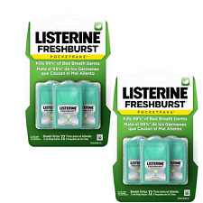 Listerine Freshburst Pocketpaks Breath Strips, 6 packs of 24-strips | Spearmint