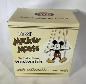 Fossil Limited Edition 0995/1000 Mickey Mouse Uhr mit Sammlerstück Marionette - Bild 1 von 8