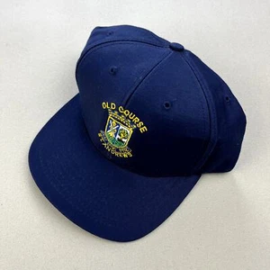Vintage Old Course St Andrews Golf Hat Snapback Navy Blue Scotland Club PGA 90s - Picture 1 of 7