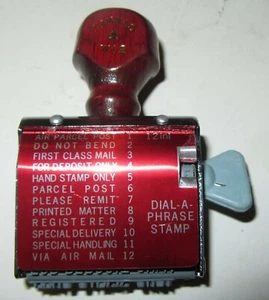 NEU Tannco W12 verstellbar Gummi Tinte Stempel Zifferblatt-A-Phrase 12-VERSAND Sätze - Bild 1 von 3