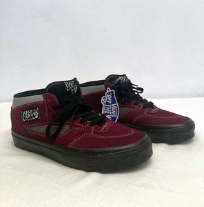 Vans Half Cab DX 33 Skateboard Shoes Men Size 7 Burgundy Crocodile BNWT Rare - Picture 1 of 13