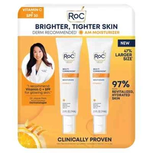 ROC Vitamin C + SPF 30 AM Moisturizer 2.5 fl oz (74ml) x 2 - Picture 1 of 2